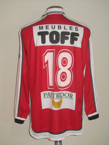 Royal Excel Mouscron 2002-03 Home shirt MATCH ISSUE/WORN #18 Jean-Philippe Charlet