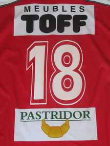 Royal Excel Mouscron 2002-03 Home shirt MATCH ISSUE/WORN #18 Jean-Philippe Charlet