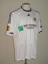Load image into Gallery viewer, RSC Anderlecht 2009-10 Home shirt MATCH ISSUE/WORN Europa League #21 Tom de Sutter *signed*