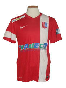 Royal Excel Mouscron Peruwelz 2012-14 Home shirt MATCH ISSUE/WORN #22 Jérémy Houzé