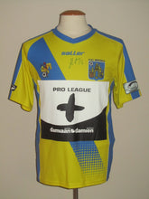 Load image into Gallery viewer, KVC Westerlo 2016-17 Home shirt MATCH ISSUE #16 Jordan Mustoe vs KV Kortrijk *signed*