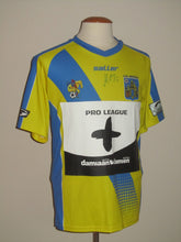 Load image into Gallery viewer, KVC Westerlo 2016-17 Home shirt MATCH ISSUE #16 Jordan Mustoe vs KV Kortrijk *signed*