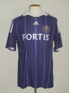 RSC Anderlecht 2008-09 Home shirt L/S L #21 Tom De Sutter *signed*
