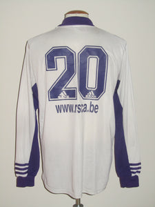 RSC Anderlecht 2001-02 Home shirt PLAYER ISSUE L/S #20