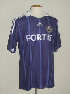 RSC Anderlecht 2008-09 Home shirt L/S L #21 Tom De Sutter *signed*