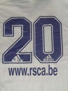 RSC Anderlecht 2001-02 Home shirt PLAYER ISSUE L/S #20