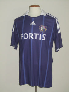 RSC Anderlecht 2008-09 Home shirt L/S L #21 Tom De Sutter *signed*