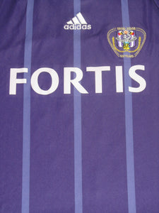 RSC Anderlecht 2008-09 Home shirt L/S L #21 Tom De Sutter *signed*