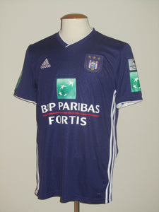 RSC Anderlecht 2018-19 Home shirt MATCH ISSUE/WORN #8 Pieter Gerkens