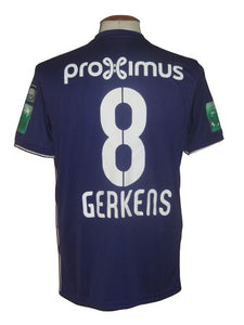 RSC Anderlecht 2018-19 Home shirt MATCH ISSUE/WORN #8 Pieter Gerkens