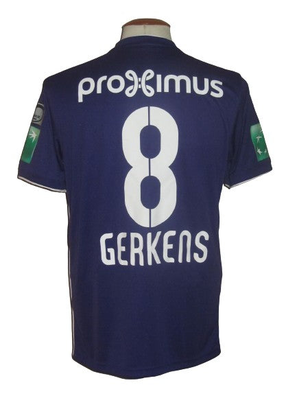 RSC Anderlecht 2018-19 Home shirt MATCH ISSUE/WORN #8 Pieter Gerkens