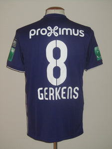 RSC Anderlecht 2018-19 Home shirt MATCH ISSUE/WORN #8 Pieter Gerkens