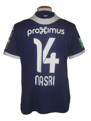 RSC Anderlecht 2019-20 Home shirt MATCH ISSUE/WORN #14 Samir Nasri
