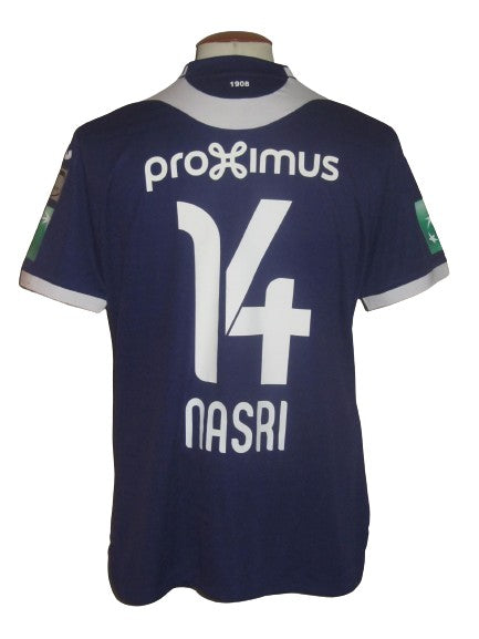 RSC Anderlecht 2019-20 Home shirt MATCH ISSUE/WORN #14 Samir Nasri