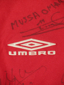 Royal Antwerp FC 2001-02 Away shirt MATCH ISSUE/WORN #15 Justice Christopher *signed*