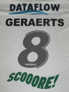 Oud-Heverlee Leuven 2012-13 Home shirt MATCH ISSUE/WORN #8 Karel Geraerts *signed*