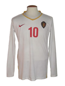 Rode Duivels 2008-10 Qualifiers Away shirt PLAYER ISSUE #10