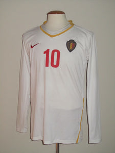 Rode Duivels 2008-10 Qualifiers Away shirt PLAYER ISSUE #10
