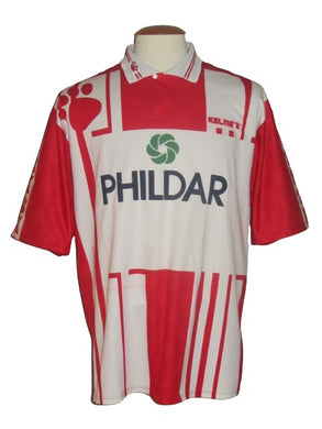 Royal Excel Mouscron 1994-95 Home shirt MATCH ISSUE/WORN #4 Steve Dugardein
