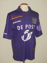 Load image into Gallery viewer, Germinal Beerschot 2001-02 Home shirt MATCH ISSUE/WORN #5 Pieter-Jan Monteyne vs Charleroi *Last game Marc Degryse*