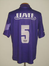 Load image into Gallery viewer, Germinal Beerschot 2001-02 Home shirt MATCH ISSUE/WORN #5 Pieter-Jan Monteyne vs Charleroi *Last game Marc Degryse*