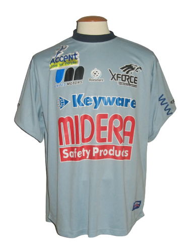 KSV Roeselare 2005-06 Away shirt MATCH ISSUE/WORN #18 Emmanuel Coquelet