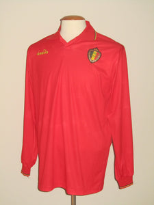 Rode Duivels 1992-93 Home shirt L/S L