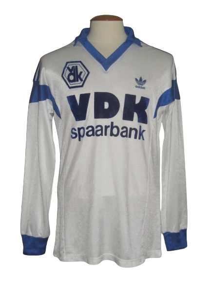 KAA Gent 1990-91 Home shirt MATCH ISSUE/WORN #4 Laurent Dauwe