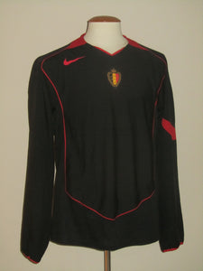 Rode Duivels 2004-06 Away shirt PLAYER ISSUE L/S L *mint*