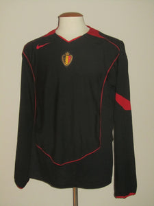 Rode Duivels 2004-06 Away shirt PLAYER ISSUE L/S L *mint*