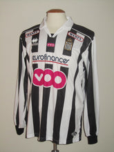 Load image into Gallery viewer, RCS Charleroi 2009-10 Home shirt MATCH ISSUE/WORN #10 Geoffrey Mujangi Bia *signed by Bello*