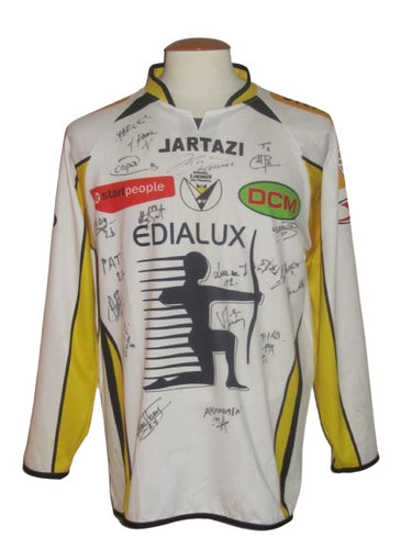 KSC Lokeren 2007-08 Home shirt MATCH ISSUE/WORN #24 Michaël Van Hoey *signed*