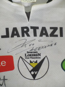 KSC Lokeren 2007-08 Home shirt MATCH ISSUE/WORN #24 Michaël Van Hoey *signed*