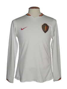 Rode Duivels 2006-08 Qualifiers Away shirt L/S M