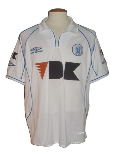 KAA Gent 2002-03 Away shirt MATCH ISSUE/WORN #12 David Van Hoyweghen