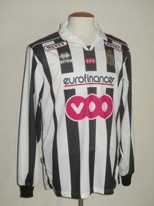 RCS Charleroi 2009-10 Home shirt L/S L *damaged*