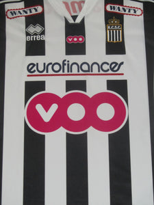 RCS Charleroi 2009-10 Home shirt L/S L *damaged*