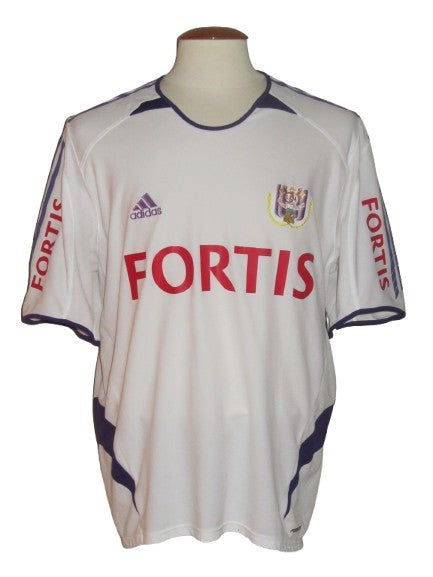RSC Anderlecht 2005-07 Away shirt MATCH ISSUE/WORN #31 Mark De Man *signed*