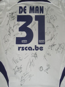 RSC Anderlecht 2005-07 Away shirt MATCH ISSUE/WORN #31 Mark De Man *signed*