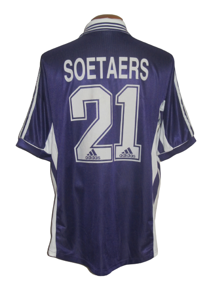 RSC Anderlecht 1998-99 Away shirt XXL #21 Tom Soetaers