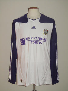 RSC Anderlecht 2010-11 Home shirt PLAYER ISSUE L/S L #3