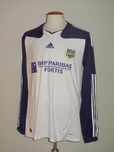 RSC Anderlecht 2010-11 Home shirt PLAYER ISSUE L/S L #3