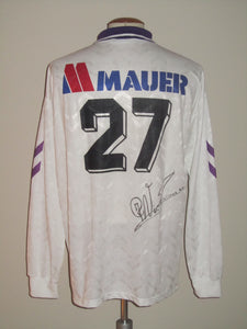 KRC Harelbeke 1997-98 Away shirt MATCH ISSUE/WORN #27 Hans Visser *signed*