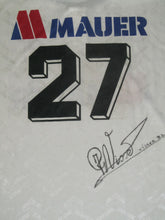 Load image into Gallery viewer, KRC Harelbeke 1997-98 Away shirt MATCH ISSUE/WORN #27 Hans Visser *signed*