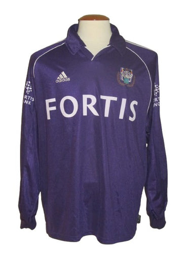 RSC Anderlecht 1999-00 Away shirt MATCH ISSUE #19 Mike Verstraeten vs Charleroi