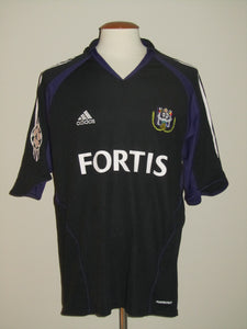 RSC Anderlecht 2005-06 Away shirt MATCH ISSUE/WORN Champions League #9 Mbo Mpenza