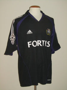 RSC Anderlecht 2005-06 Away shirt MATCH ISSUE/WORN Champions League #9 Mbo Mpenza