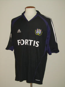 RSC Anderlecht 2005-06 Away shirt MATCH ISSUE/WORN Champions League #9 Mbo Mpenza