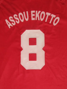 Royal Excel Mouscron 2007-08 Home shirt L #8 Matthieu Assou-Ekotto *mint*