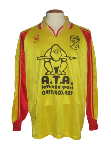 AFC Tubize 1991-2000 Home shirt MATCH ISSUE/WORN #6